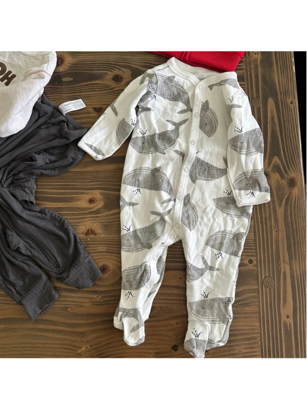 Baby Boys Clothing Lot 6M Okie Dokie Winnie the Pooh Whales 9 Pc